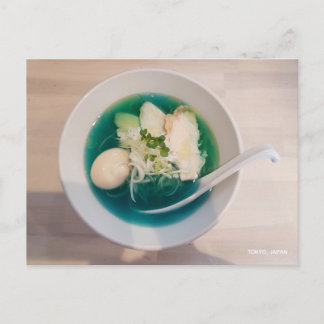 Cartão Postal Japonês Ramen Noodles Blue Photo Tokyo Japão