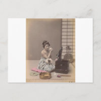 Japonesa Lady Geisha Asian Vintage Art