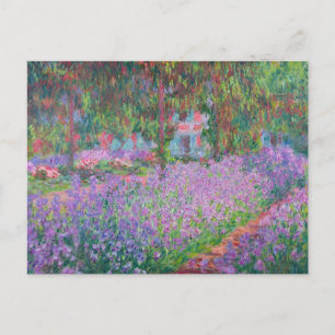 Cartão Postal Jardim Artista de Giverny por Claude Monet
