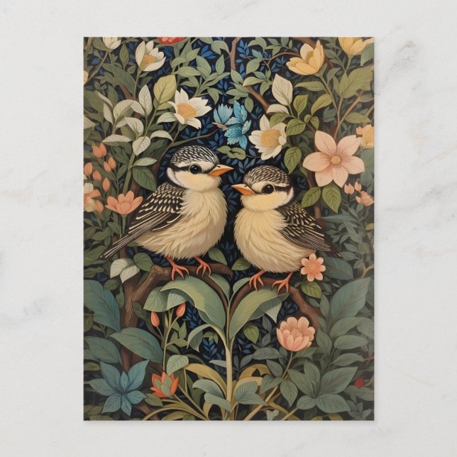 Cartão Postal Jardim Botânico de Duas Bebês Cutas (Frente)