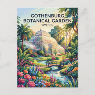 Cartão Postal Jardim Botânico de Gotemburgo Suécia