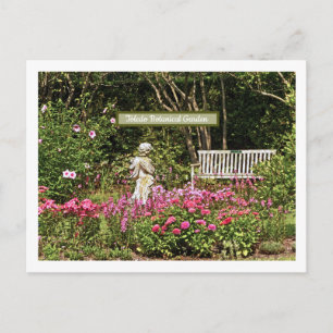 Cartão Postal Jardim Botânico de Toledo/Cherub, Banco e Flores