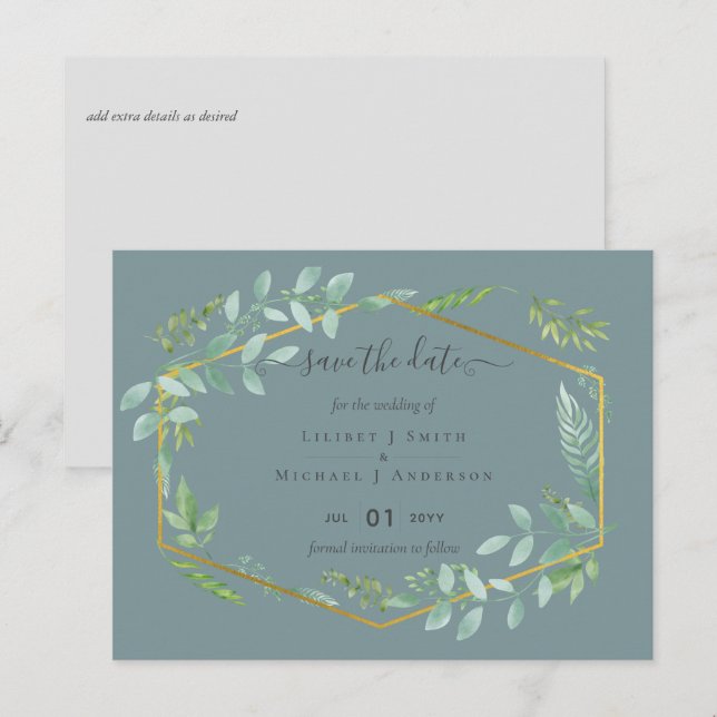 Cartão Postal Jardim Botânico Deixa Casamento Verde (Frente/Verso)