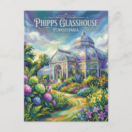 Cartão Postal Jardim Botânico e Conservatório Phipps