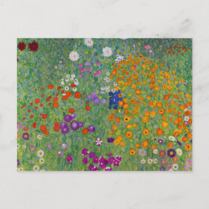 Cartão Postal Jardim camponês, Pintura a óleo, Gustav Klimt
