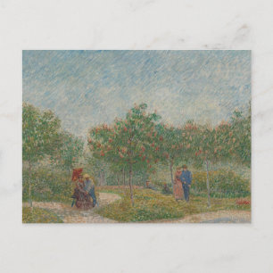 Cartão Postal Jardim com Casais de Corte por Vincent Van Gogh P