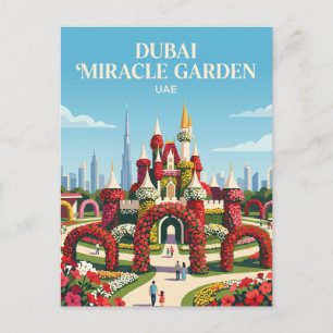 Cartão Postal Jardim das Maravilhas de Dubai Emirados Árabes Uni