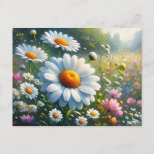 Cartão Postal Jardim das margaridas