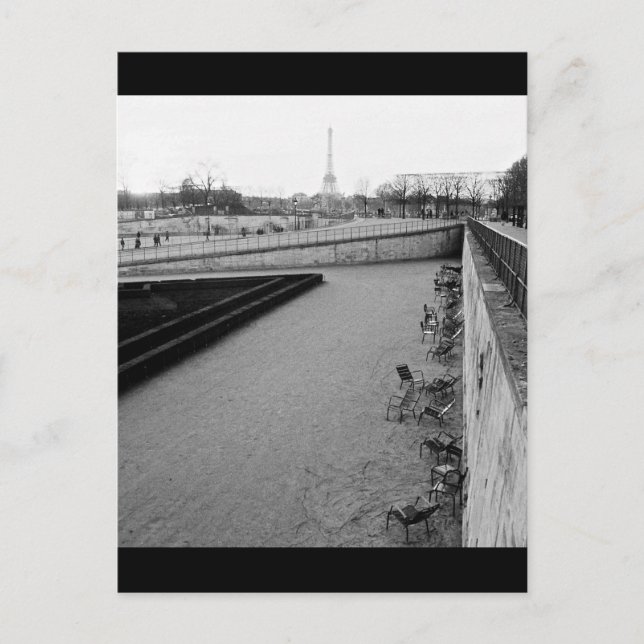 Cartão Postal Jardim das Tuilerias (Jardin des Tuileries), Paris (Frente)