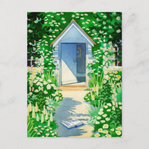 Cartão Postal Jardim de Algodão do Verão Inglês