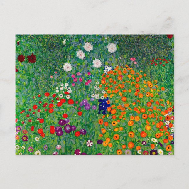 Cartão Postal Jardim de Algodão Gustav Klimt (Frente)