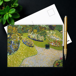 Cartão Postal Jardim de Auvers, Vincent van Gogh