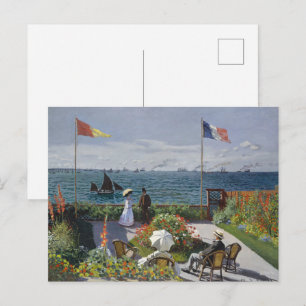 Cartão Postal Jardim de Claude Monet em Sainte-Adresse Impressão