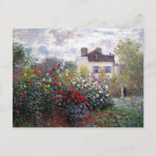 Cartão Postal Jardim de Dahlias de Belas Artes