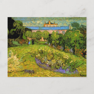 Cartão Postal Jardim de Daubigny por Vincent van Gogh