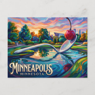 Cartão Postal Jardim de Esculturas de Minneapolis Minnesota