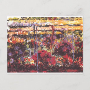 Cartão Postal Jardim de Giverny - Claude Monet - c1900