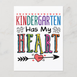 Cartão Postal Jardim de Infância Tem Minha Equipe De Professores