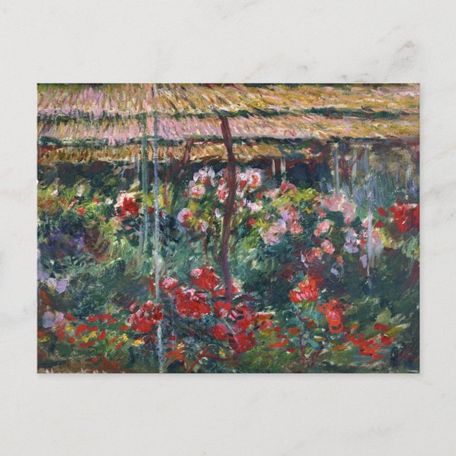 Cartão Postal Jardim de Peônias | Claude Monet (Frente)