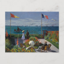 Jardim de Sainte-Adresse por Cartão-postal Monet