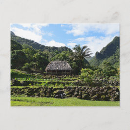 Cartão Postal Jardim de Taro no Jardim Limahuli, Kauai