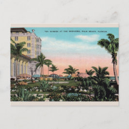 Cartão Postal Jardim de Tea Vintage em Breakers Palm Beach Cartã