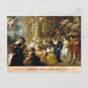 Cartão Postal Jardim do Amor Peter Paul Rubens obra-prima