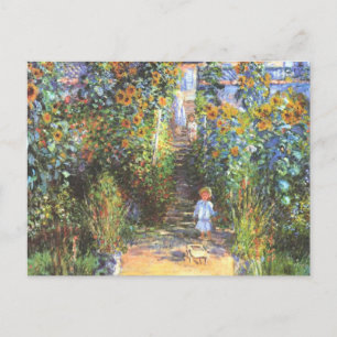 Cartão Postal Jardim do Artista de Vetheuil - Claude Monet