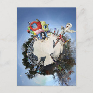 Cartão Postal Jardim do Círculo Mágico da Rainha Califia como pl