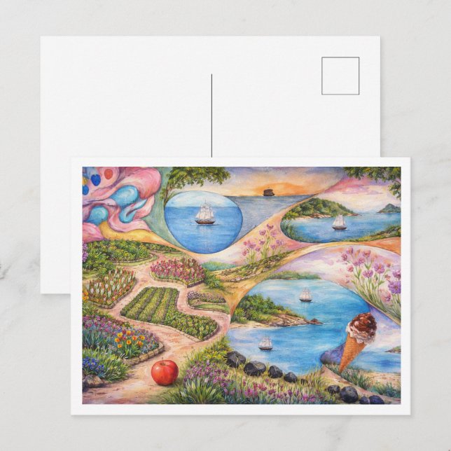 Cartão Postal Jardim do Paraíso (Frente/Verso)
