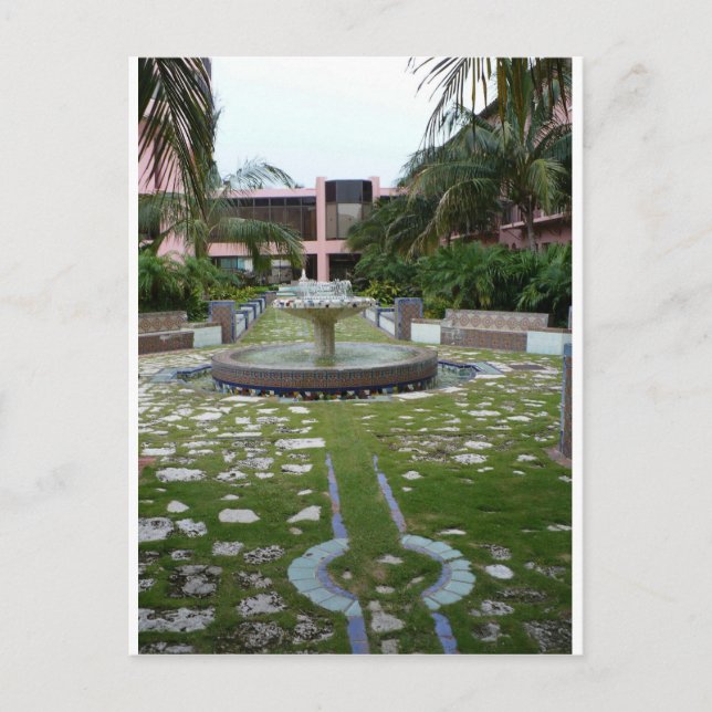 Cartão Postal Jardim do recurso de Boca (Frente)