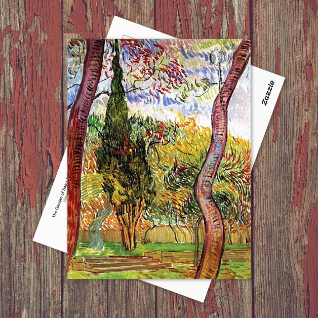 Cartão Postal Jardim do Santo Paul Vincent van Gogh (Criador carregado)