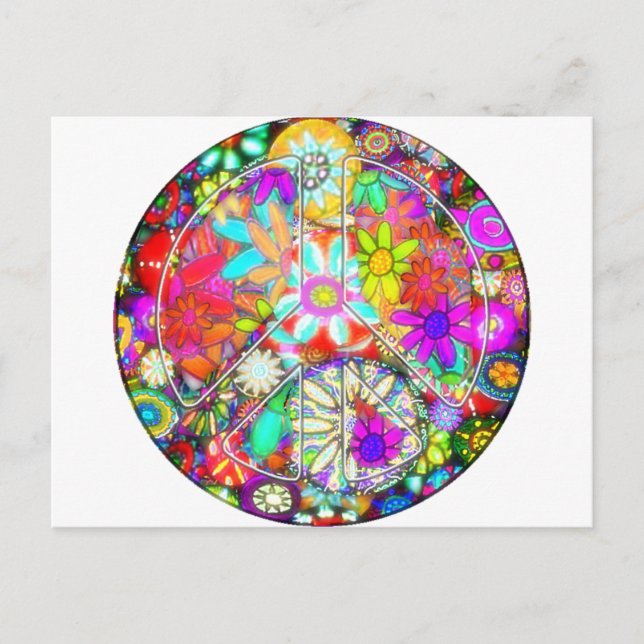 Cartão Postal jardim do sinal de paz (Frente)