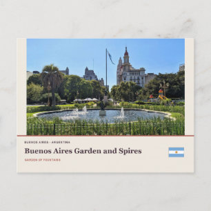 Cartão Postal Jardim e Torres de Buenos Aires