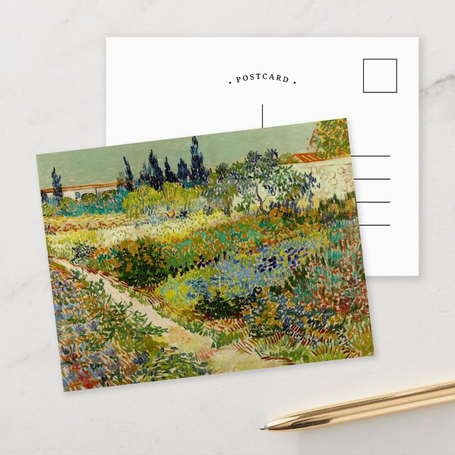 Cartão Postal Jardim em Arles | Vincent van Gogh (Criador carregado)