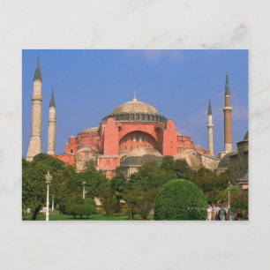 Cartão Postal Jardim em frente a um museu, Aya Sofya