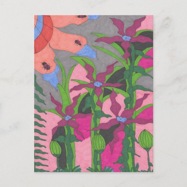 Cartão Postal Jardim em Twilight (Frente)