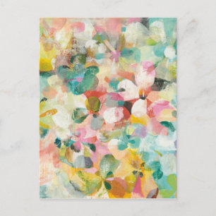 Cartão Postal Jardim Feliz Pétalas de Pastel Suave