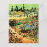 Cartão Postal Jardim Flor com Caminho de Vincent van Gogh<br><div class="desc">Flor do Jardim com Caminho de Vincent van Gogh é uma pintura típica de apos impressionismo de arte. Uma vista de uma fazenda com um jardim com flores florescentes e um caminho em um dia ensolarado de verão. Sobre o artista: Vincent Willem van Gogh (1853-1890) foi um dos mais famosos...</div>