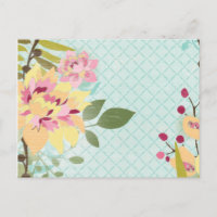 Jardim Floral, Fundo Azul