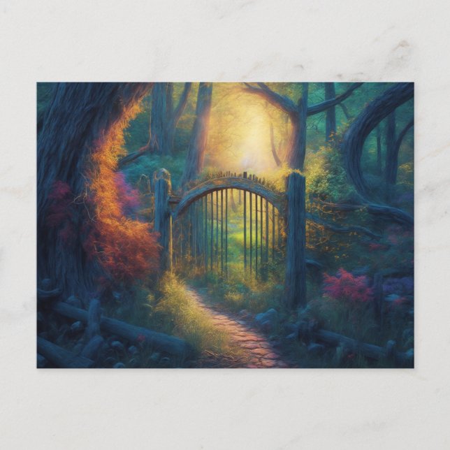 Cartão Postal Jardim Florestal Encantado | Arte Digital (Frente)