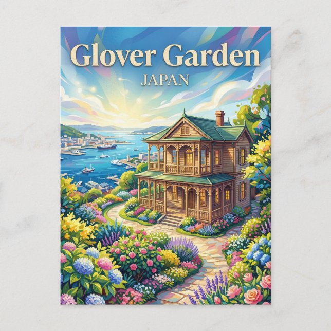 Cartão Postal Jardim Glover Japão (Frente)
