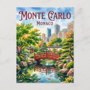Cartão Postal Jardim Japonês (Japanese Garden), Monte Carlo