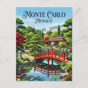 Cartão Postal Jardim Japonês Mônaco