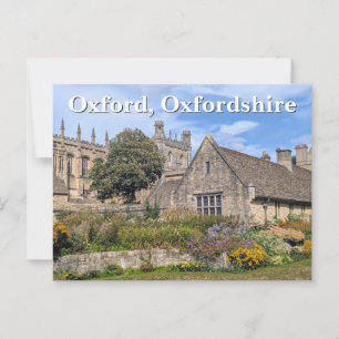 Cartão Postal Jardim Memorial Christ Church, Oxford
