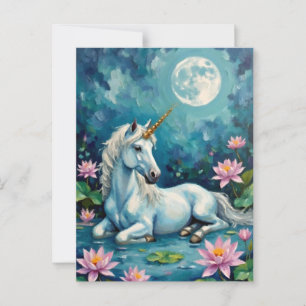Cartão Postal Jardim Místico do Unicorn
