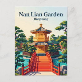 Cartão Postal Jardim Nan Lian Hong Kong