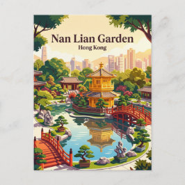 Cartão Postal Jardim Nan Lian Hong Kong