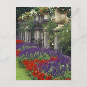 Cartão Postal Jardim no Palácio Mirabell, Salzburgo, Áustria