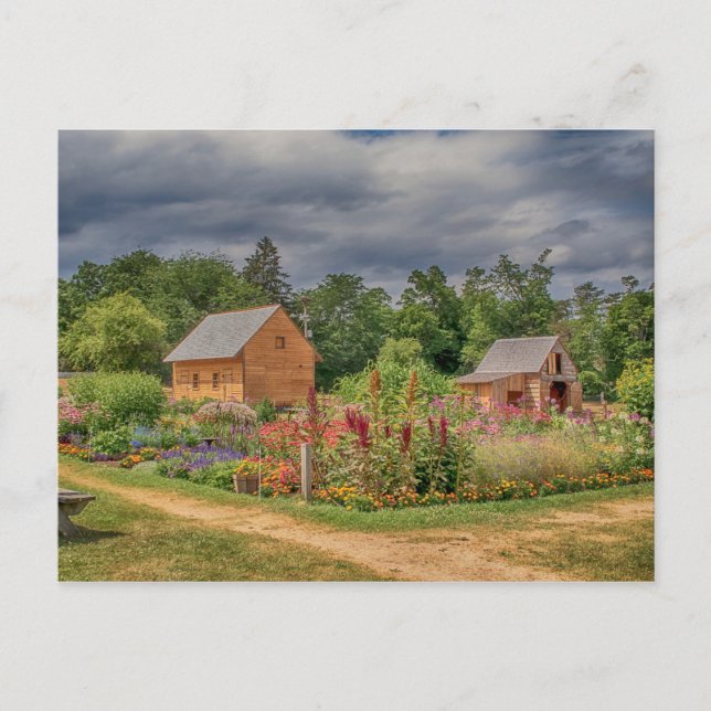 Cartão Postal Jardim nos Adirondacks (Frente)